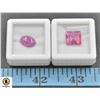 Image 1 : #158-PINK TOPAZ 6.70 CT & HEATD RUBY 4.60CT