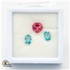 #194-GENUINE MYSTIC TOPAZ 2.41CT & BLUE ZERCON 2.6