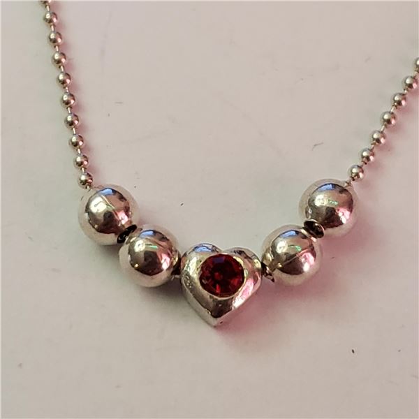 JP944-154 SILVER NECKLACE 16"