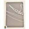 Image 1 : 3 X 50 CM STERLING SILVER NECKLACE WITH