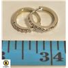 10 MM STAMPED 925 EARRINGS W/CZ ACCENTSÿ