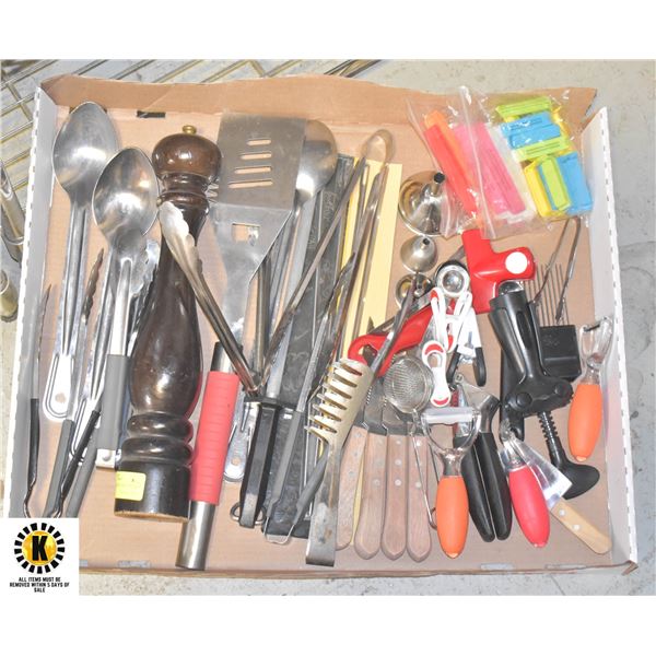 12) KITCHEN, BAR, & BBQ UTENSILS