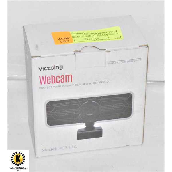 VICTSING 1080P WEBCAM WITH DUAL MICROPHONES