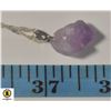 Image 1 : AMETHYST HEALING CRYSTAL PENDANT WITH 20