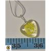 Image 1 : HEART NECKLACE WITH 20 INCH ROPE .925 STAMPED