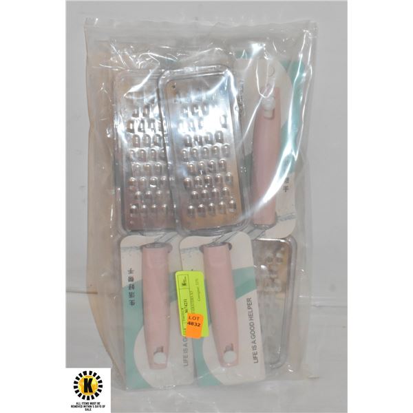 NEW CHEESE GRATERS X5