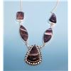 Image 1 : NATURAL AMETHYST 5 STONE NECKLACE