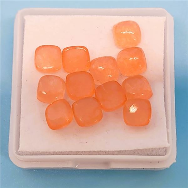 LOT OF 8.5 CT OF NATURAL ORANGE  JADE