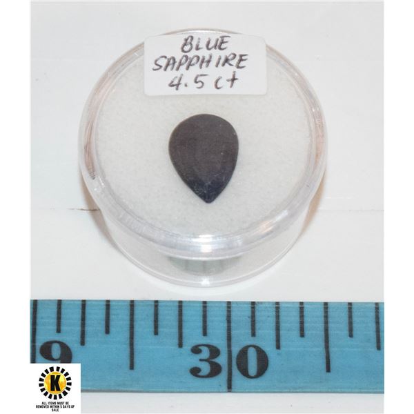 4.5CT GENUINE NATURAL BLUE SAPPHIRE GEMSTONE