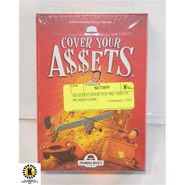 SEALED COVER YOU?RE A$$ETS BOARD GAME