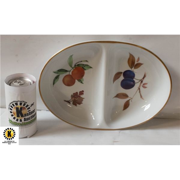 ROYAL WORCESTER "EVESHAM" OVAL 2 SIDED SERVING D