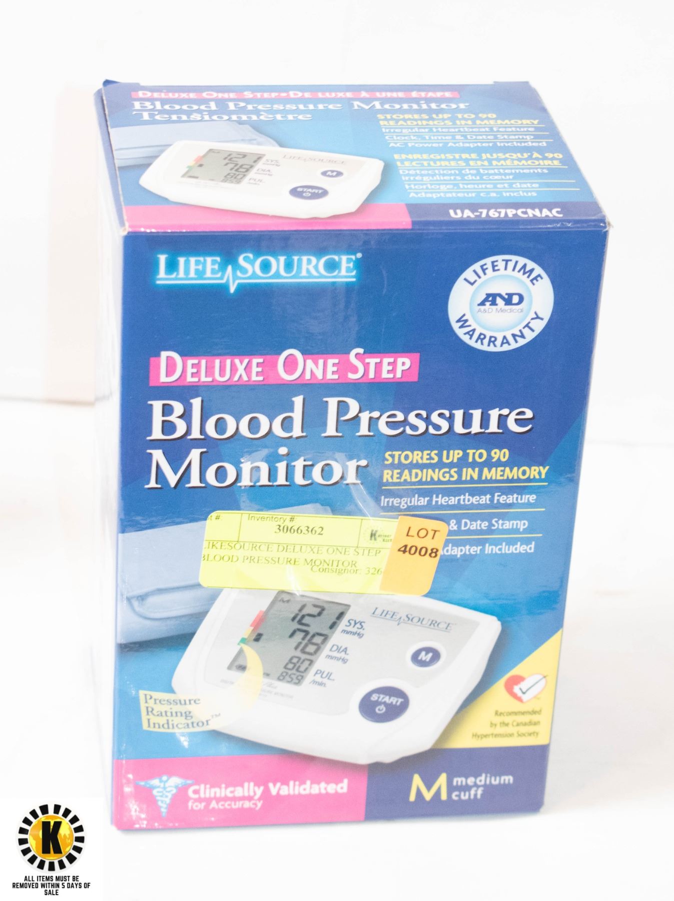 One Step Monitor LIKESOURCE DELUXE ONE STEP BLOOD PRESSURE MONITOR
