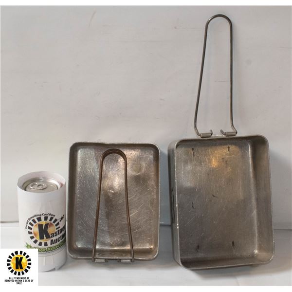 VINTAGE MILITARY MESS PANS