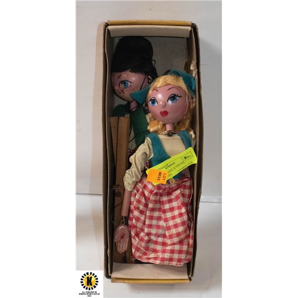 VINTAGE HANSEL & GRETEL MARIONETTES