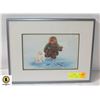 Image 1 : FRAMED PRINT "YOUNG FISHERMAN" BY DOROTHY FRANCI