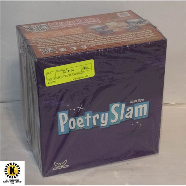 SEALED POETRY SLAM BOARD GAME