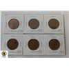 Image 1 : 6 X 2 PENCE COPPER COINS CURRENCY