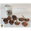 Image 1 : VTG MINI BASHED COPPER & CAST BRASS POTS