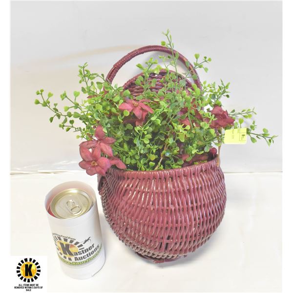 HOME DCOR GLOBE FLORAL BASKET PITCHER