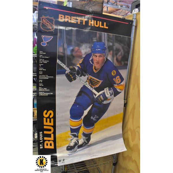 BRETT HALL 1990 POSTER