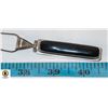 Image 1 : ESTATE 925 SILVER BLACK ONYX LONG