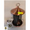 Image 1 : LARGE COPPER 2 SIDED BIRD FEEDER SEPARATE SIDES
