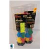 2 PACKS OF 100 ASSORTED ZIP TIES