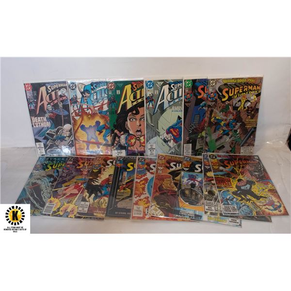 DC  ACTION COMICS SUPERMAN #660-691 COMIC LOT