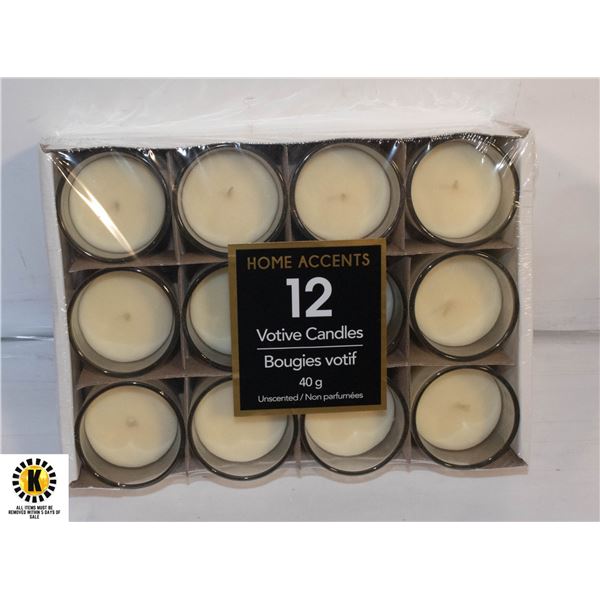 HOME ACCENTS VOTIVE CANDLES 40G