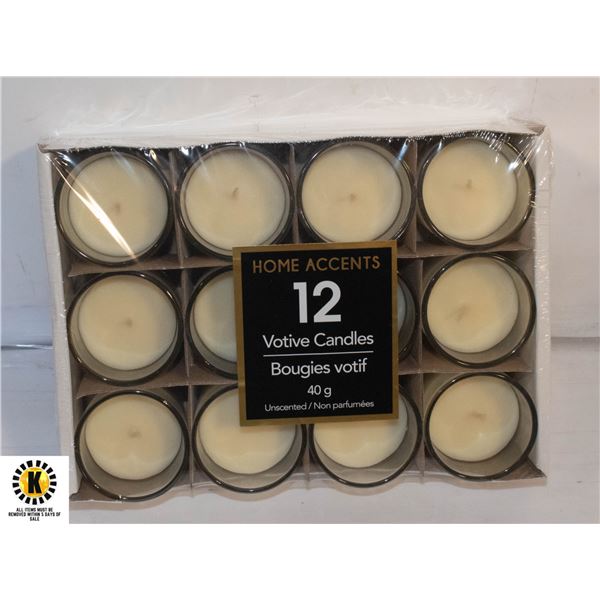 HOME ACCENTS VOTIVE CANDLES 40G