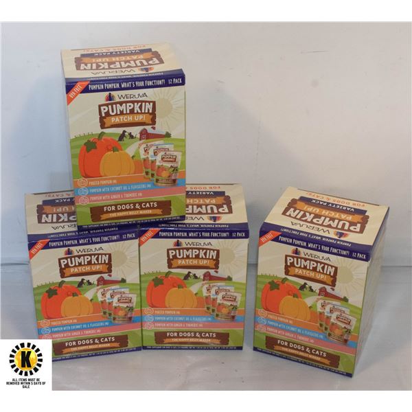 WERUVA 4 PUMKIN PATCH VARIETY PACK PET FOOD 12