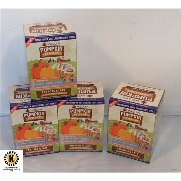 WERUVA 4 PUMKIN PATCH VARIETY PACK PET FOOD 12