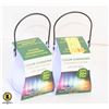 Image 1 : 2 COLOR CHANGING LED CITRONELLA CANDLES 20+ HRS
