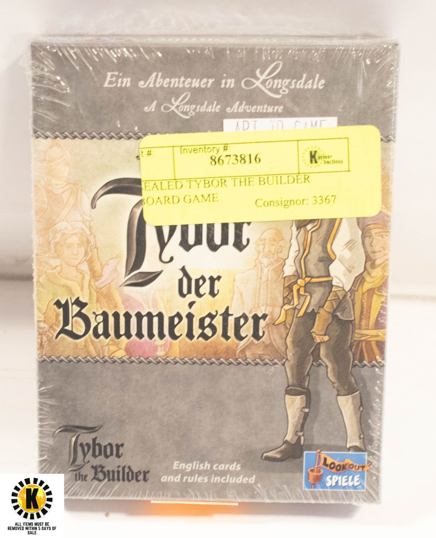 SEALED TYBOR THE BUILDER BOARD GAME