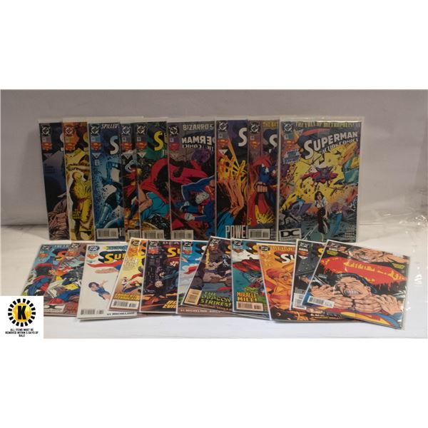 DC  ACTION COMICS SUPERMAN #692-705 COMIC LOT