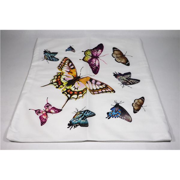 NEW 45CM X 45CM BUTTERFLY THEME PILLOW COVER