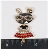 Image 1 : NEW RHINESTONE BUNNY BROOCH