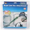 Image 1 : NEW DRYER LINT VAC ATTACHMENT, FITS ANY VACUUM