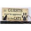 Image 1 : ALL GUESTS MUST BE APPROVED BY THE CATS WOODEN