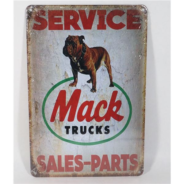 NEW 8" X 12" METAL WALL ART "MACK TRUCKS"