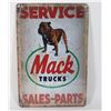 Image 1 : NEW 8" X 12" METAL WALL ART "MACK TRUCKS"