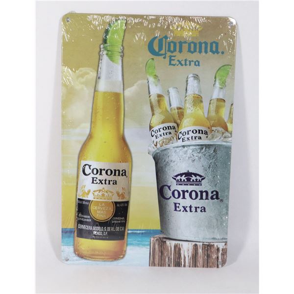 NEW 8" X 12" METAL WALL ART "CORONA EXTRA"