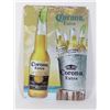 Image 1 : NEW 8" X 12" METAL WALL ART "CORONA EXTRA"