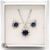 Image 1 : .925 SILVER MATCHING EARRINGS AND