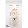 BRAND NEW LADIES WHITE OCTAGON WATCH WITH