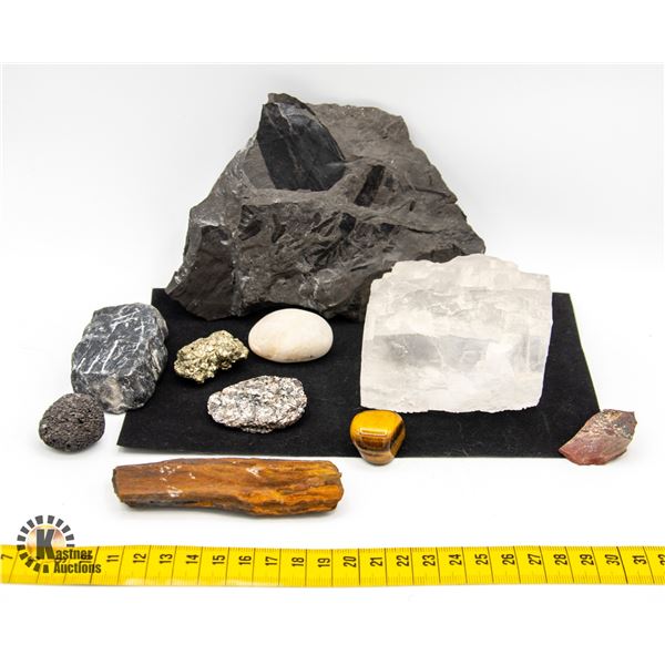 ESTATE FLAT WITH COLLECTION OF MINERALS