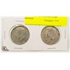 Image 1 : 1966 AND 1967 40% SILVER CLAD KENNEDY