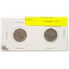 Image 1 : 1926 AND 1923 USA BUFFALO NICKELS