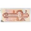 Image 2 : 1986 CANADA 2 DOLLAR BILL 4545 REPEATING