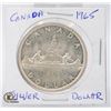 Image 1 : 1965 CANADIAN SILVER $1 DOLLAR COIN